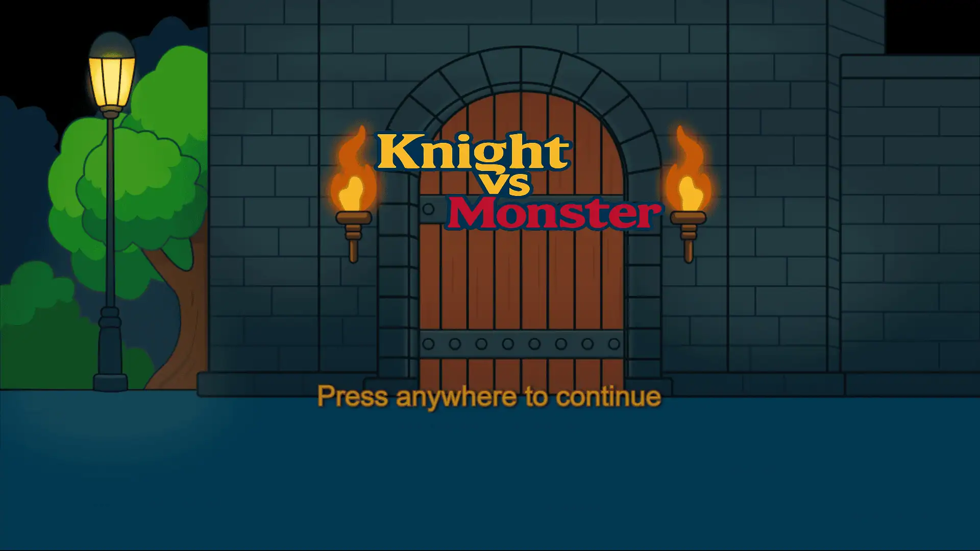 Knight VS Monster slot intro screen