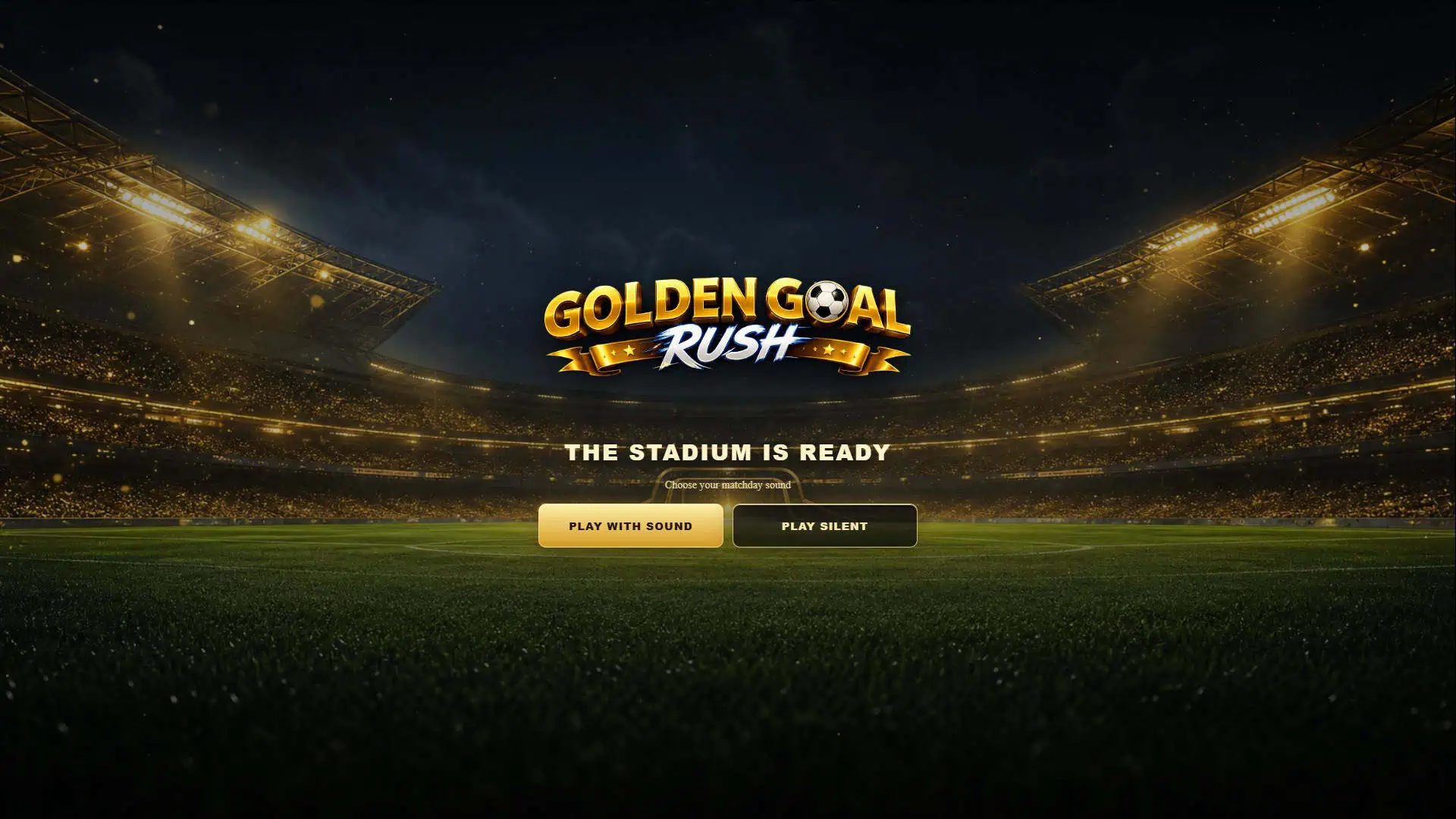 Golden Goal Rush slot intro screen