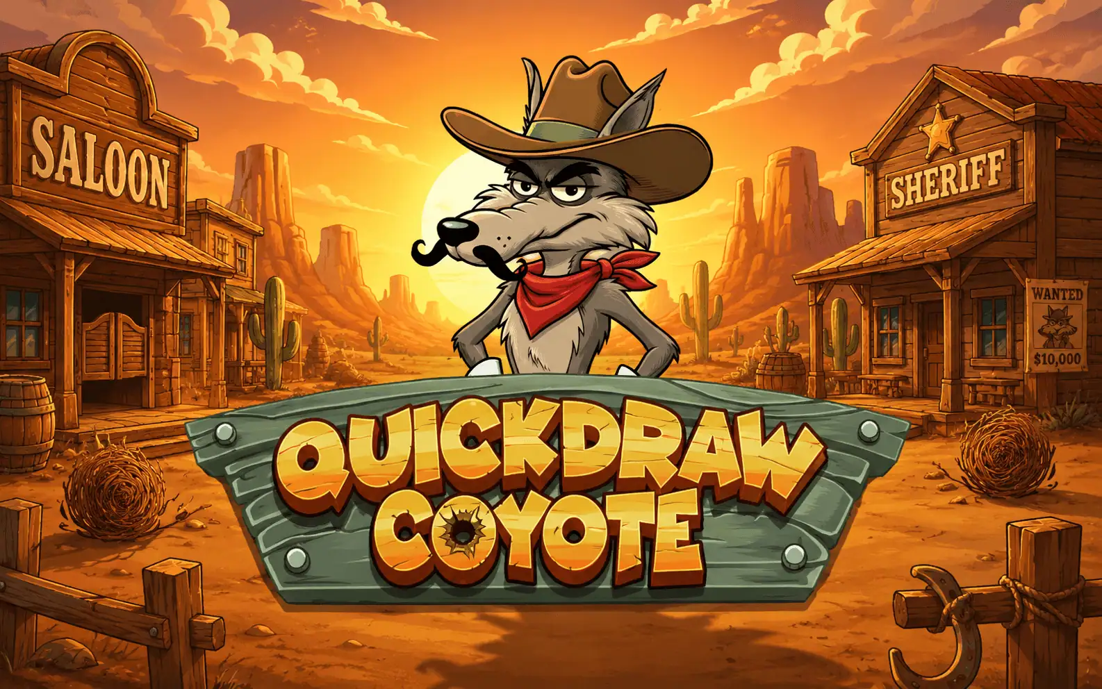 Quickdraw Coyote Slot Demo by Northstar Gaming slot cover image