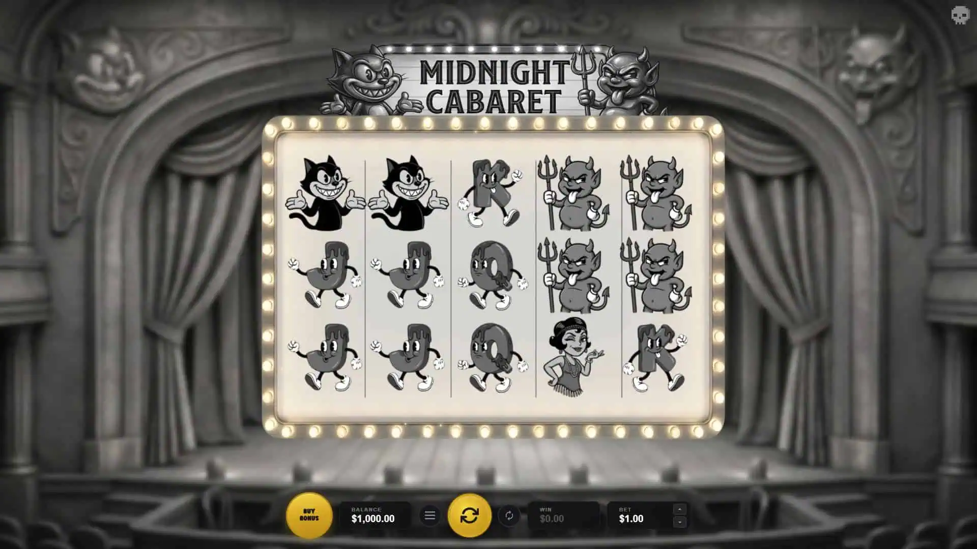 Midnight Cabaret slot gameplay reels