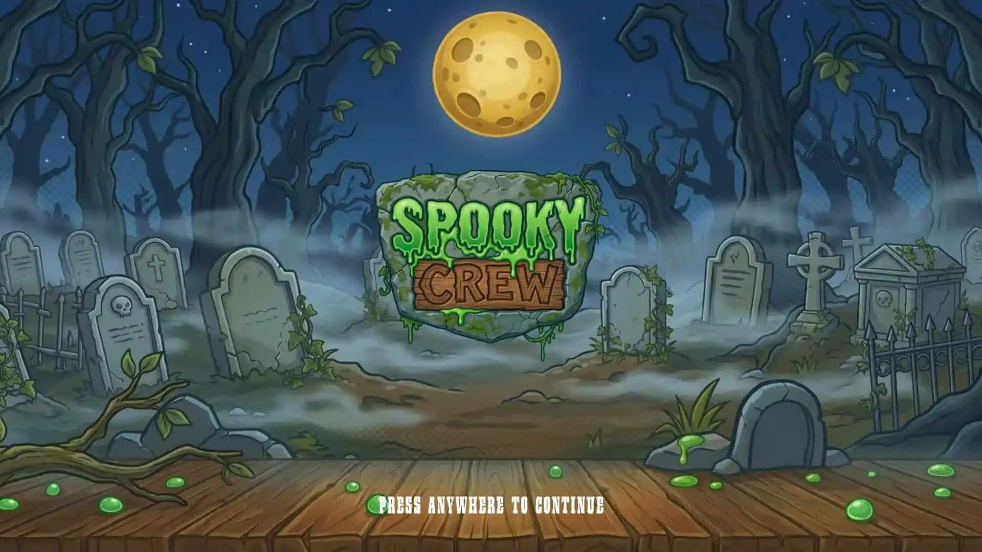 Spooky Crew slot intro screen