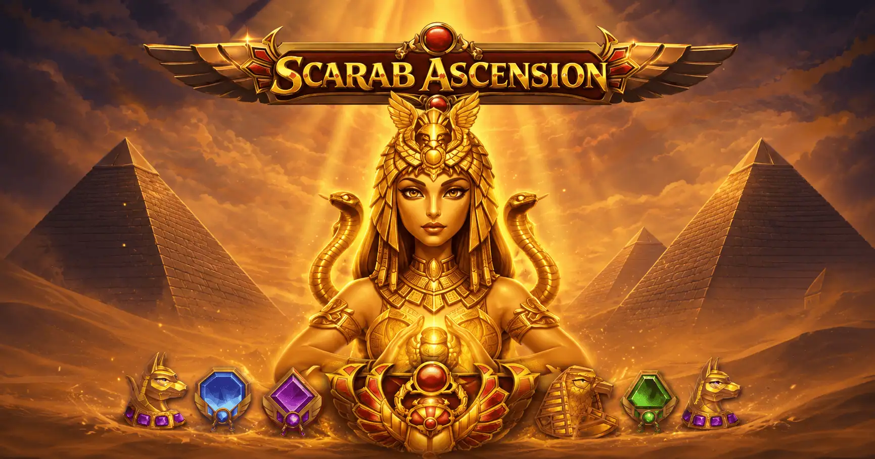 Scarab Ascension Slot Demo by NowNow Gaming slot cover image