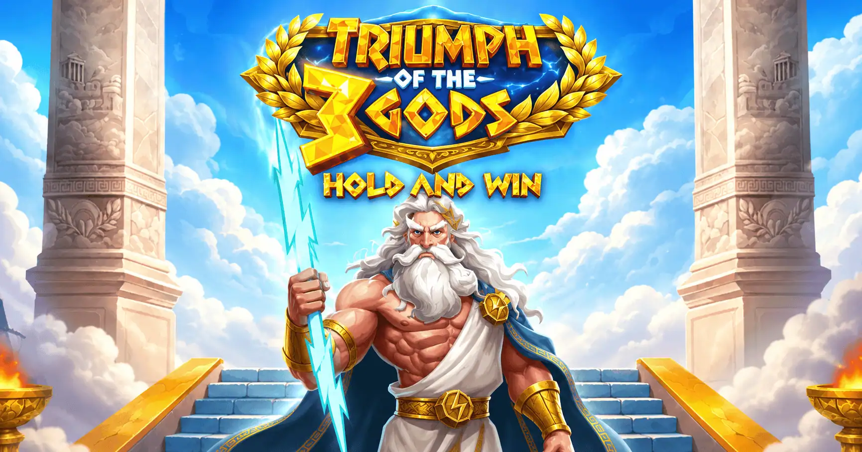 Triumph of the 3 Gods Slot Demo by NowNow Gaming slot cover image