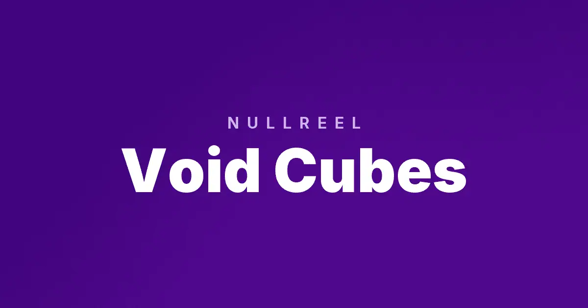 Void Cubes Cluster Pays Slot Demo by Nullreel slot cover image