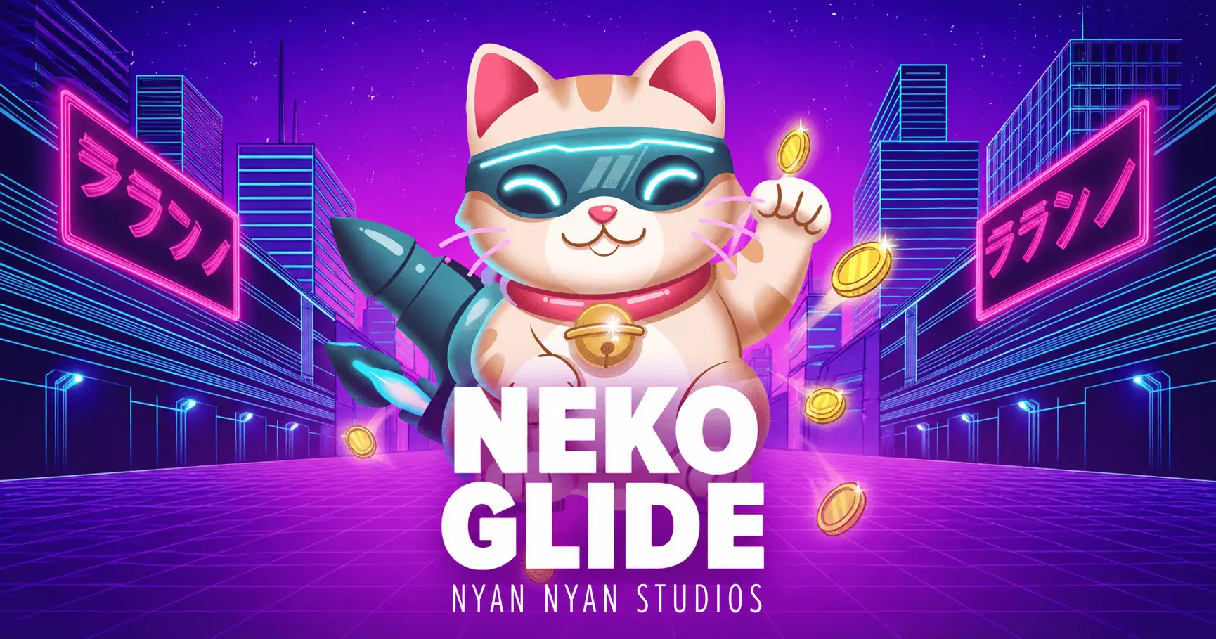 Neko Glide Slot Demo by Nyan Nyan Studios slot cover image