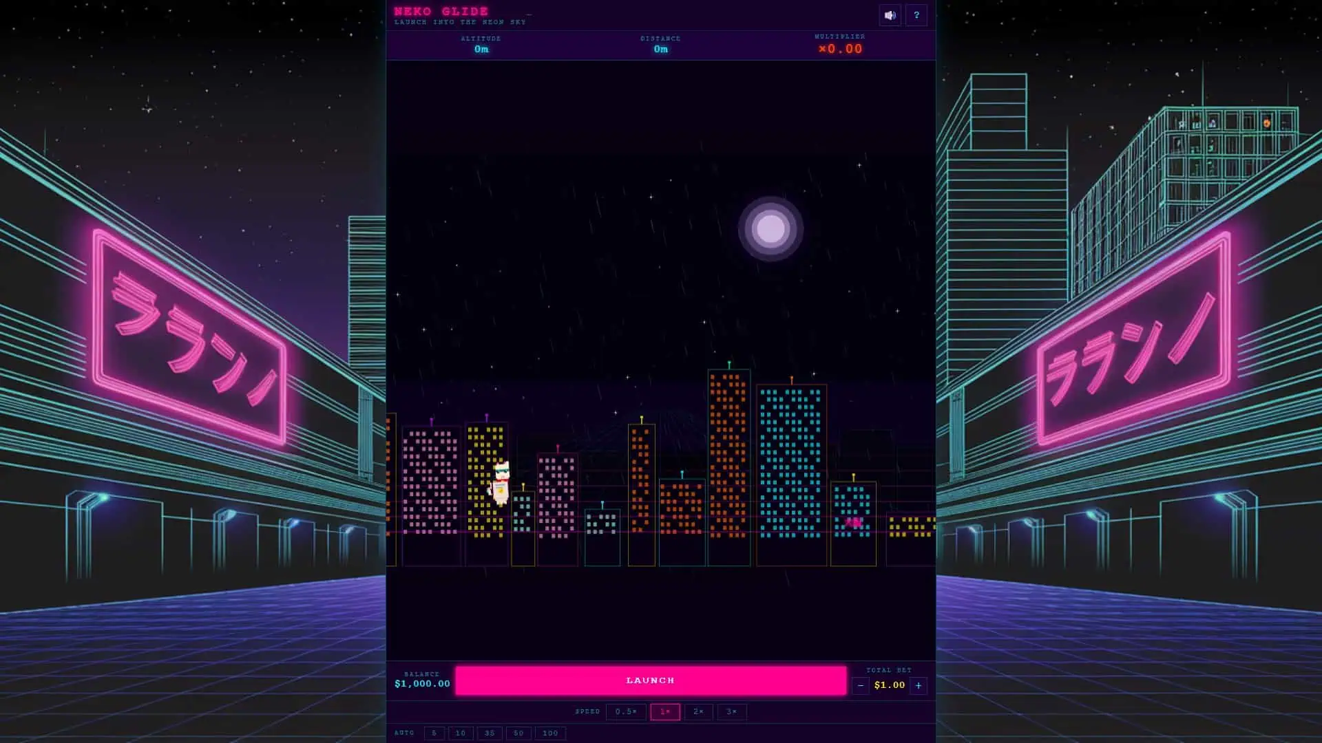 Neko Glide slot gameplay reels