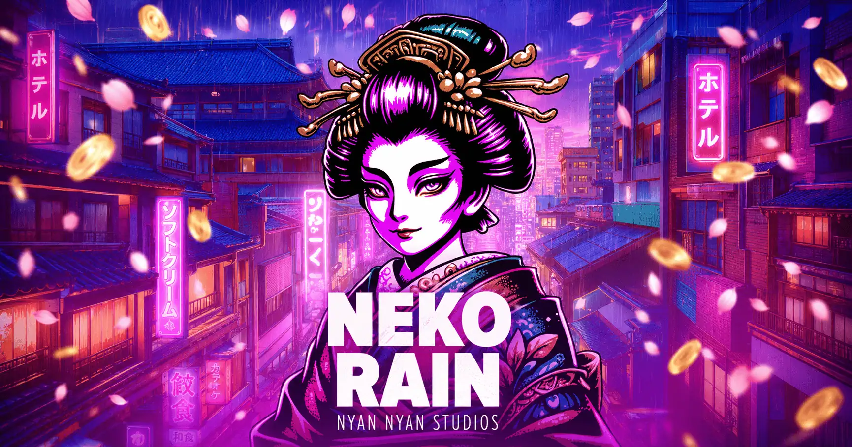 Neko Rain Slot Demo by Nyan Nyan Studios slot cover image