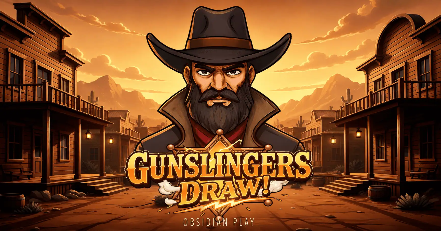 Gunslingers DRAW! Slot Demo by Obsidian Play slot cover image