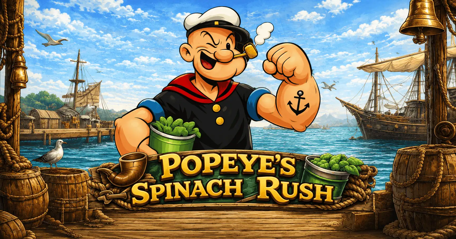 Popeyes Spinach Rush Slot Demo by Original Ish Games slot cover image
