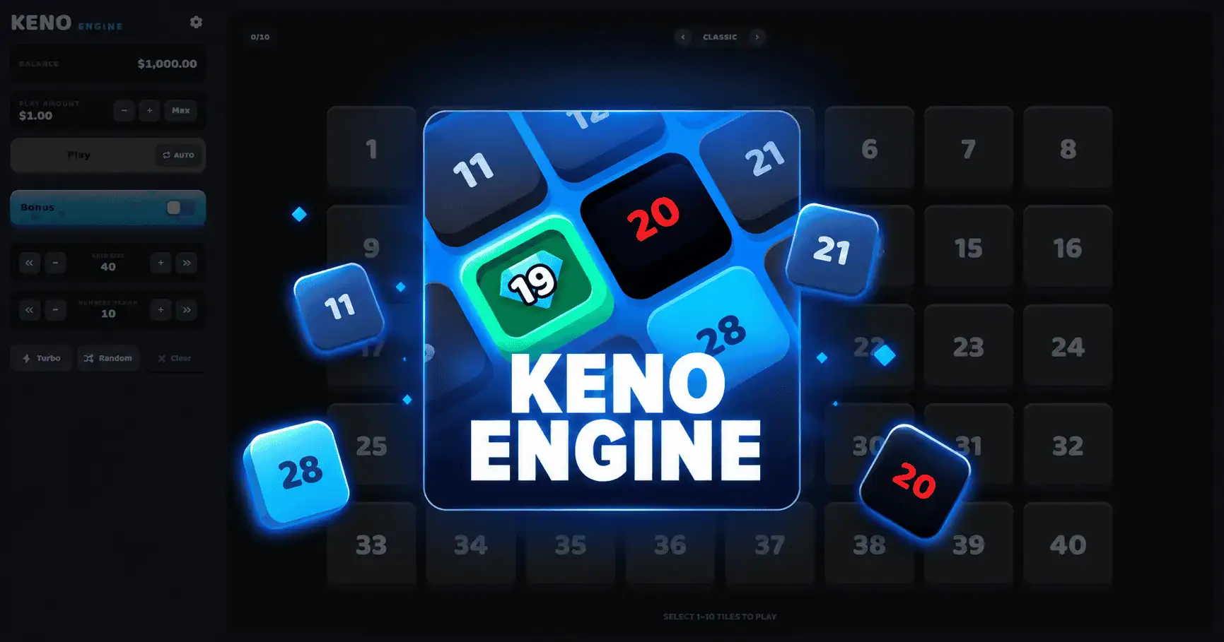 Keno Engine Slot Demo by Ornate Square slot cover image