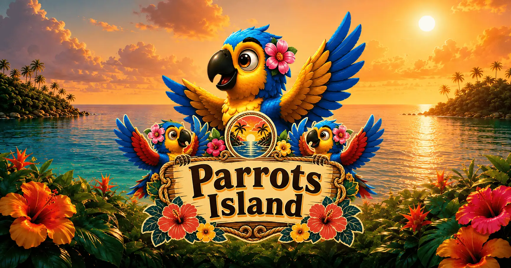 Parrots Island Slot Demo by Osoko Studio slot cover image