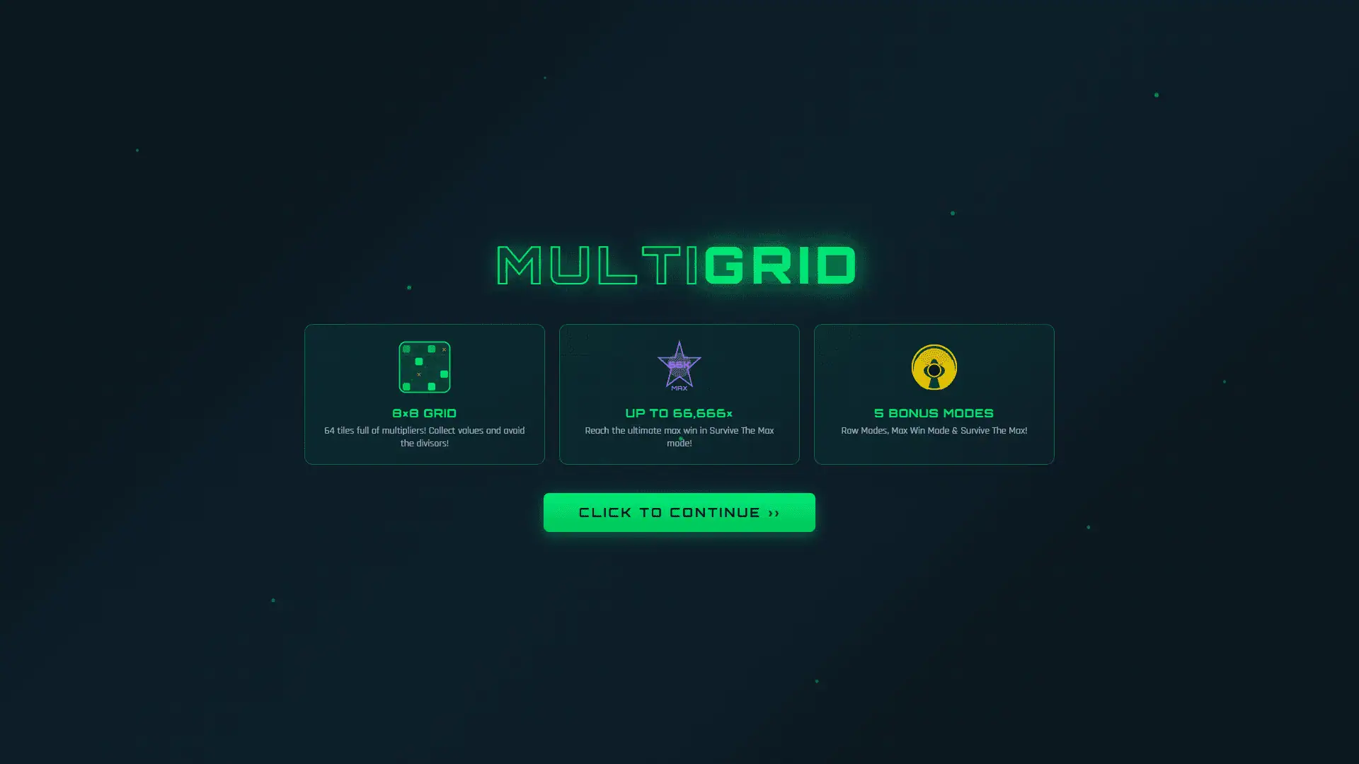 MultiGrid slot intro screen