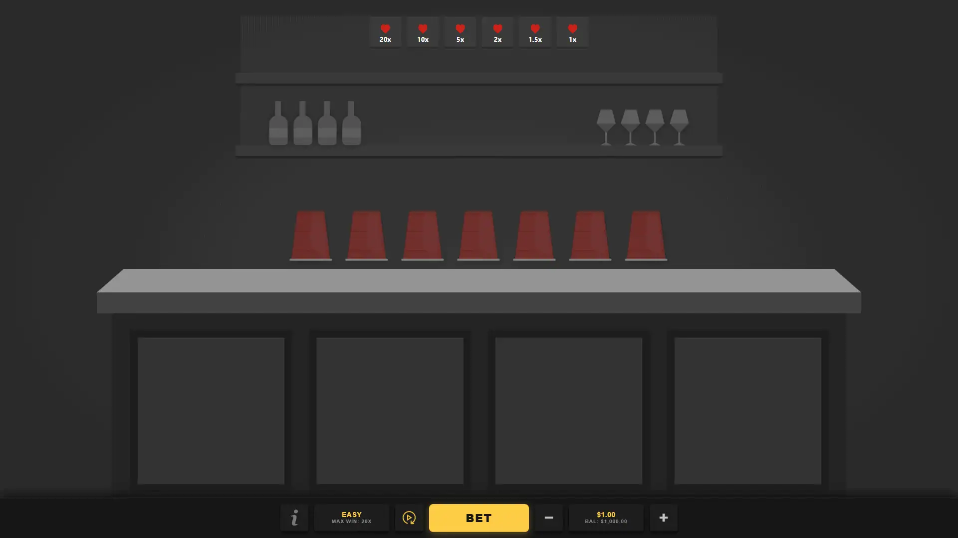 Flip Cup slot gameplay reels