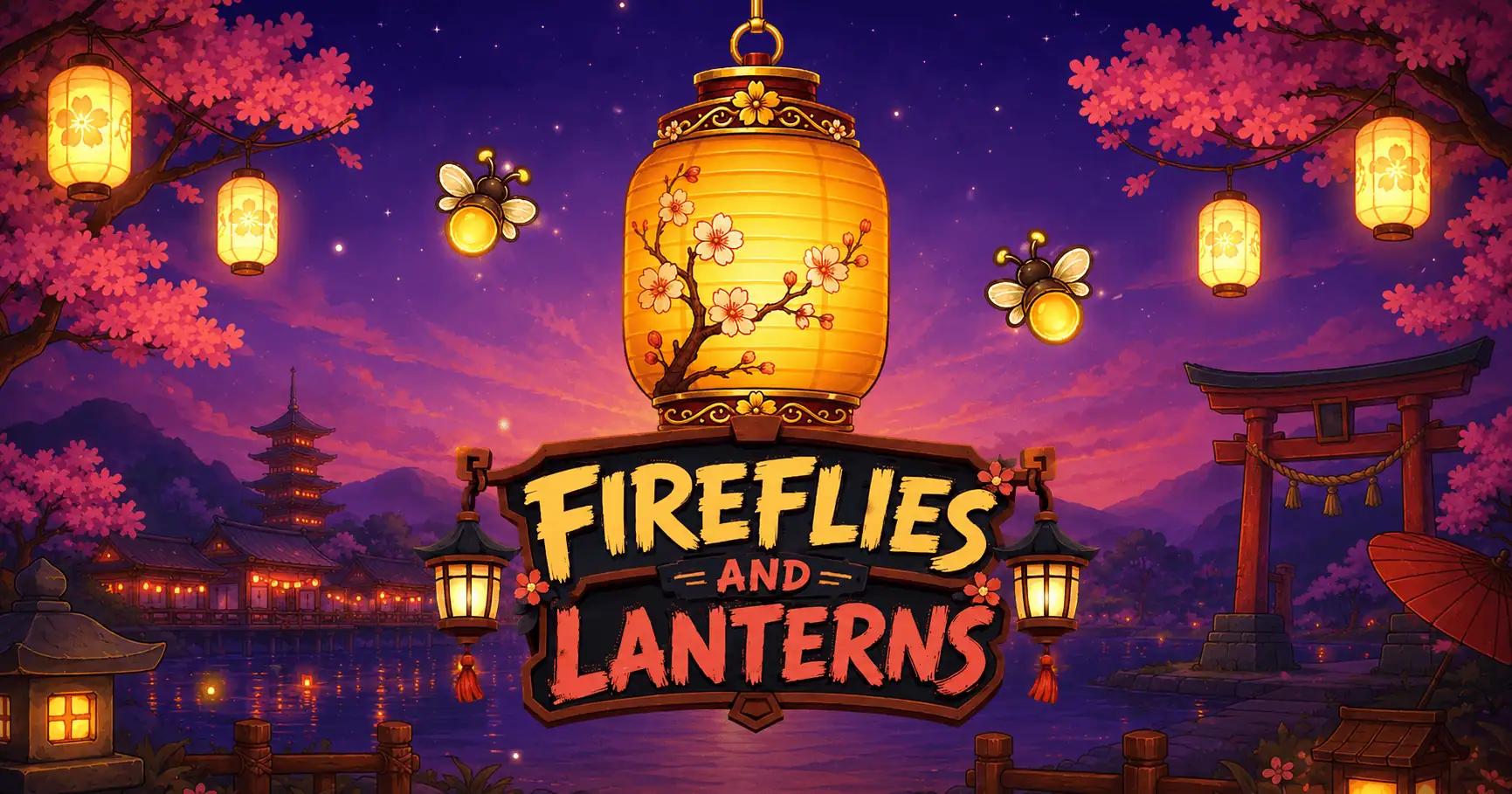 Fireflies and Lanterns Slot Demo by Ovryx Gaming slot cover image