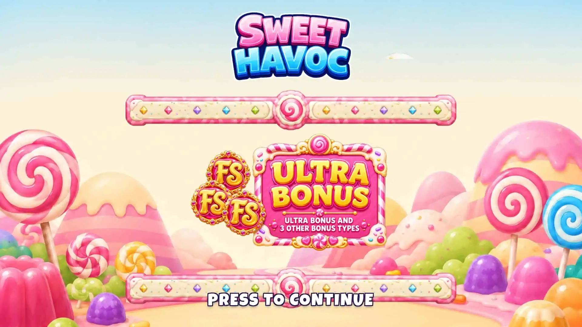 Sweet Havoc slot intro screen