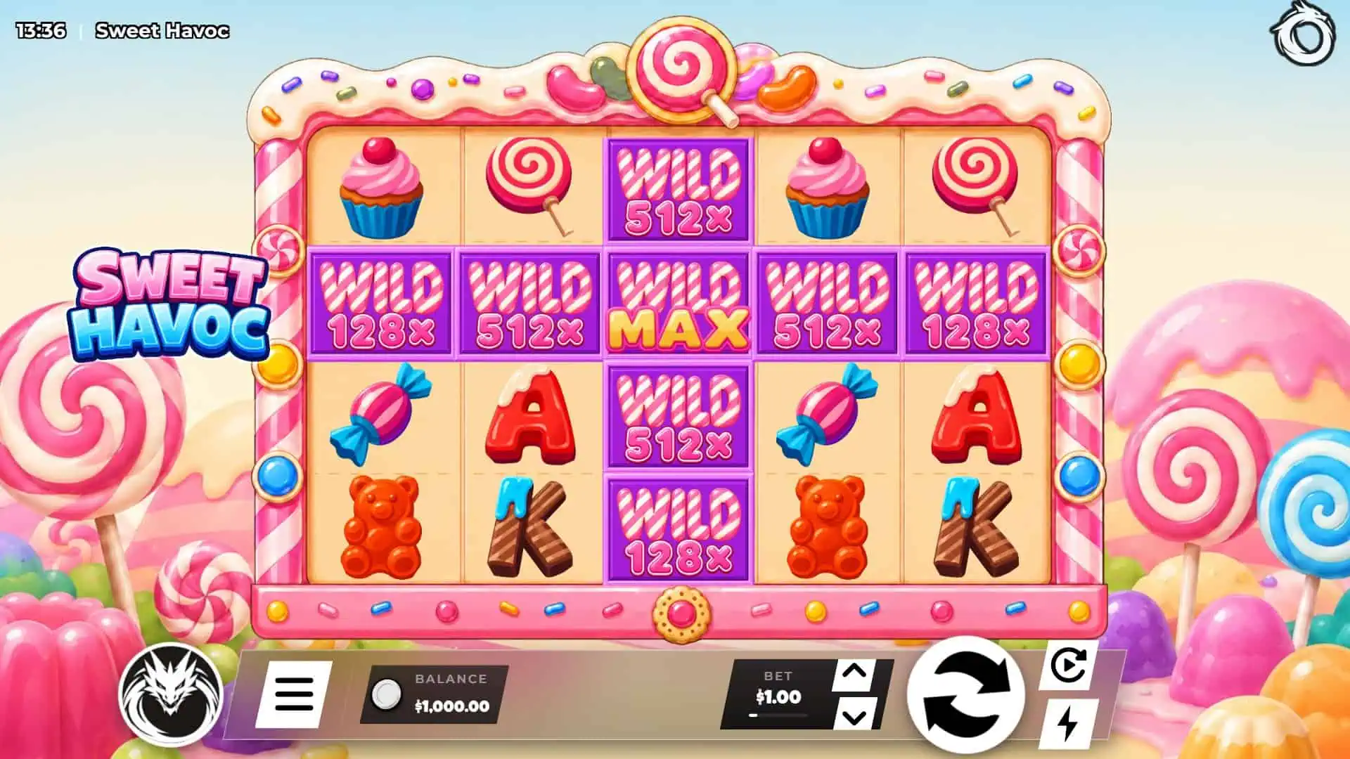 Sweet Havoc slot gameplay reels