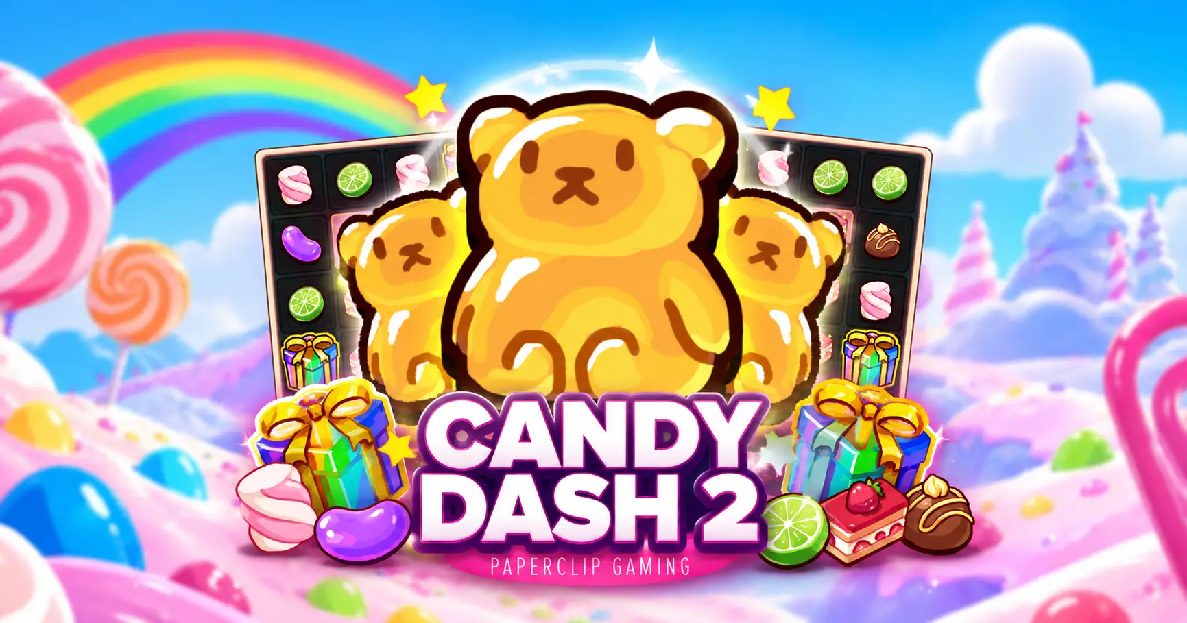 Candy Dash 2 Slot Demo by Paperclip Gaming slot cover image