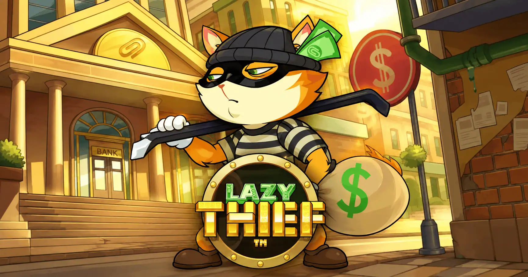 Lazy Thief Slot Demo by Paperclip Gaming slot cover image