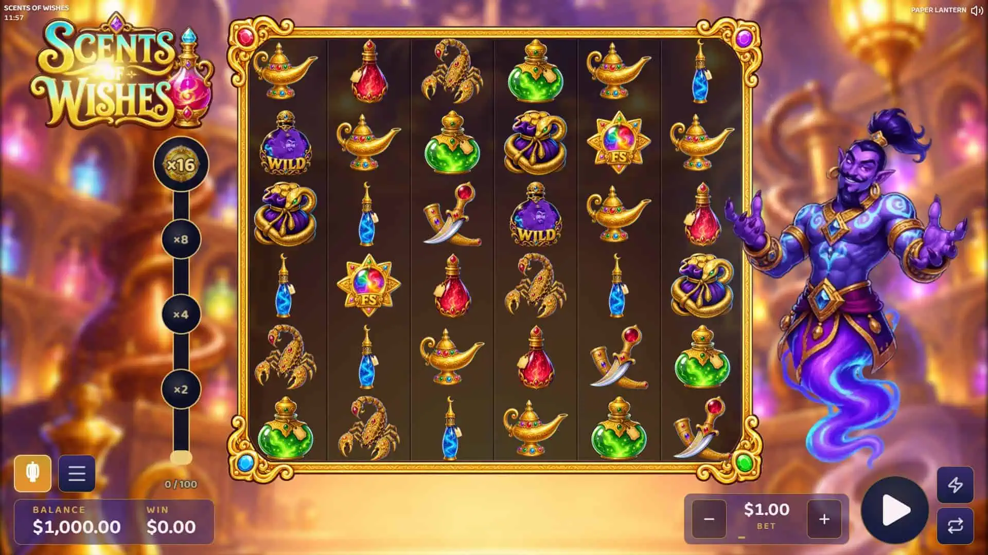 Scents of Wishes slot gameplay reels