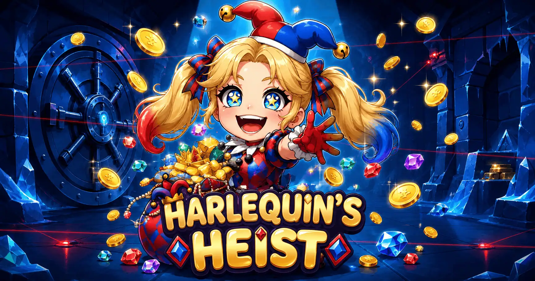 Harlequin’s Heist Slot Demo by Parody Studios slot cover image