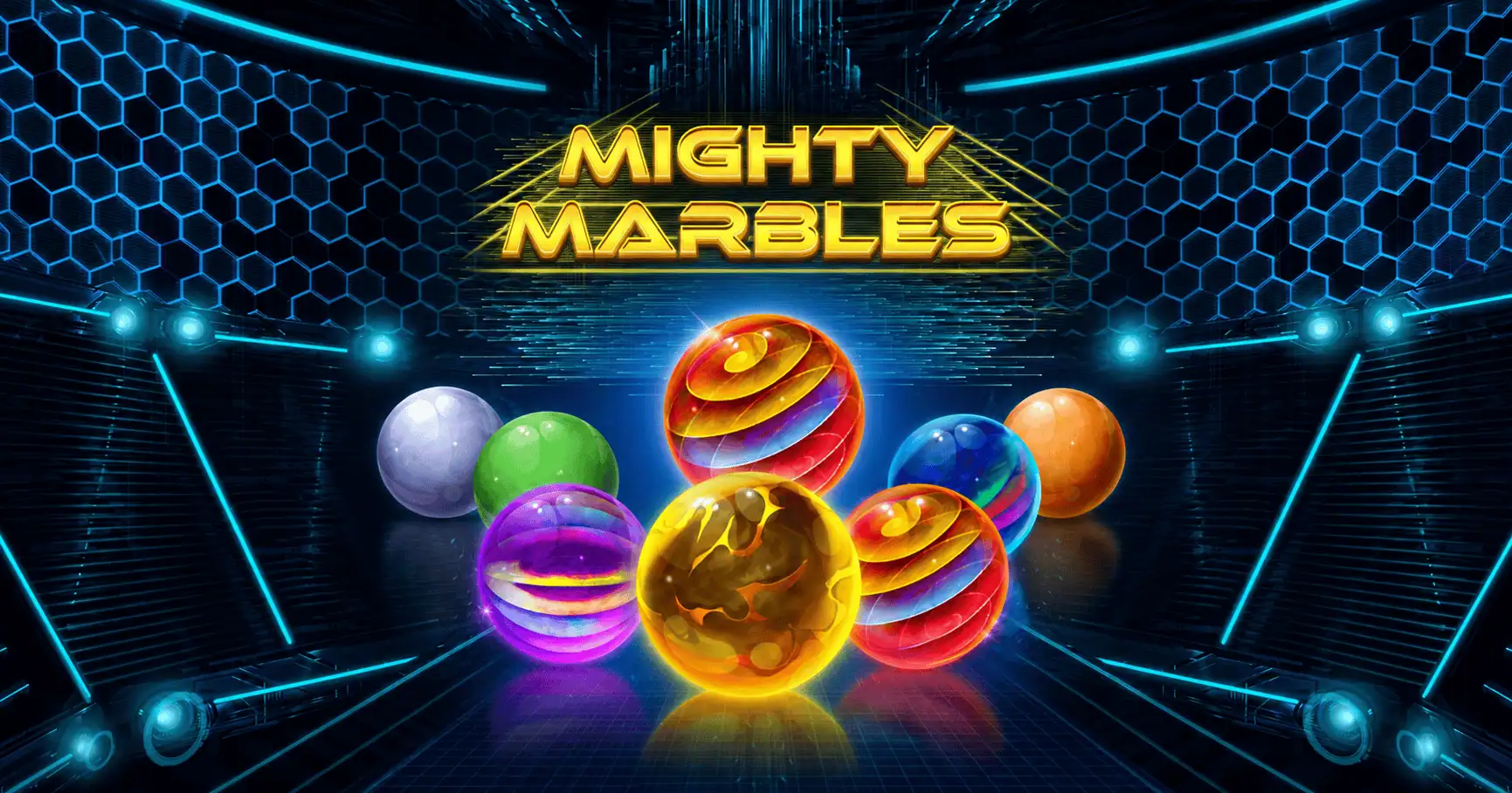 Mighty Marbles Slot Demo by Penguin King slot cover image