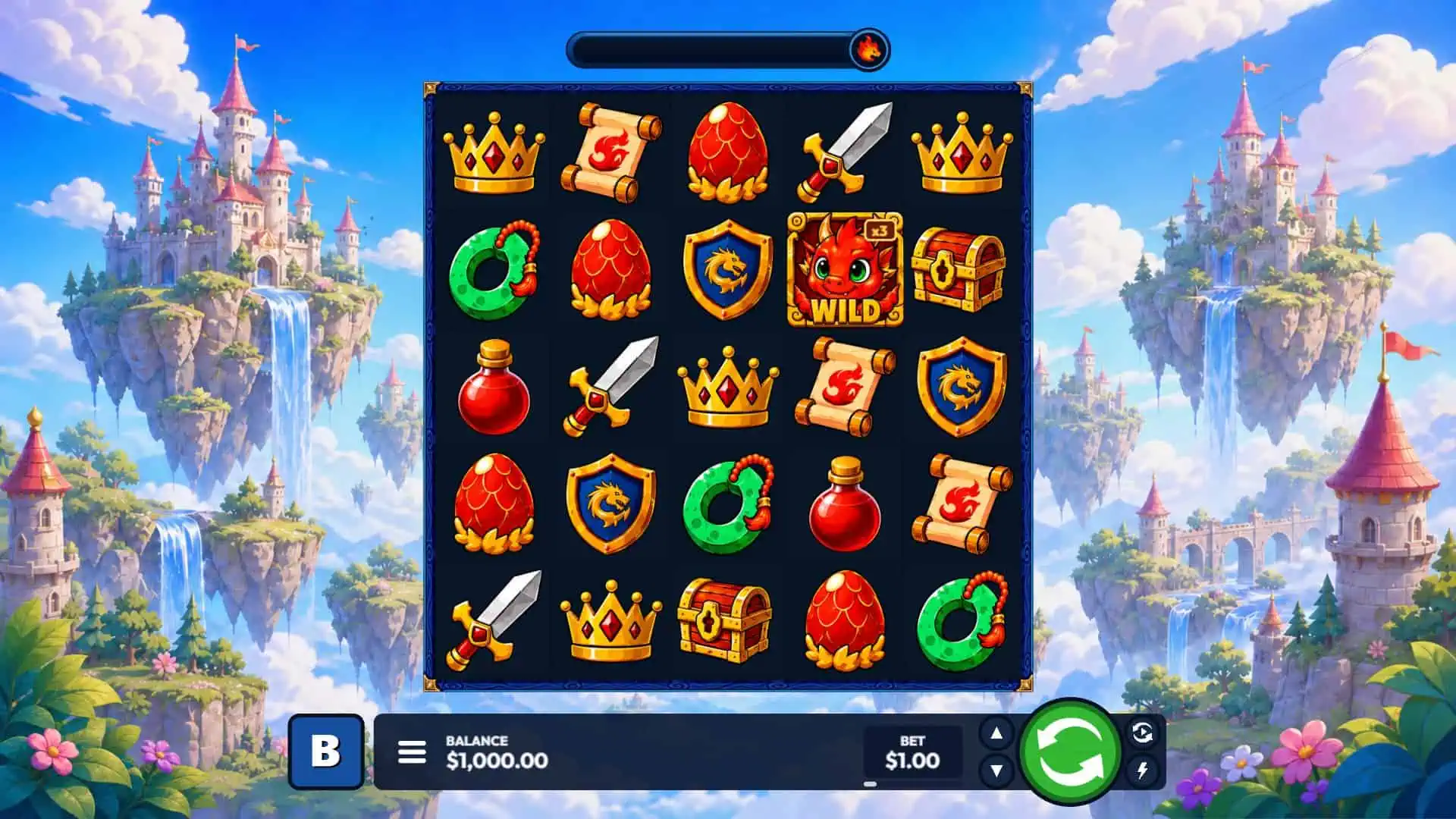 Pixi Dragon slot gameplay reels