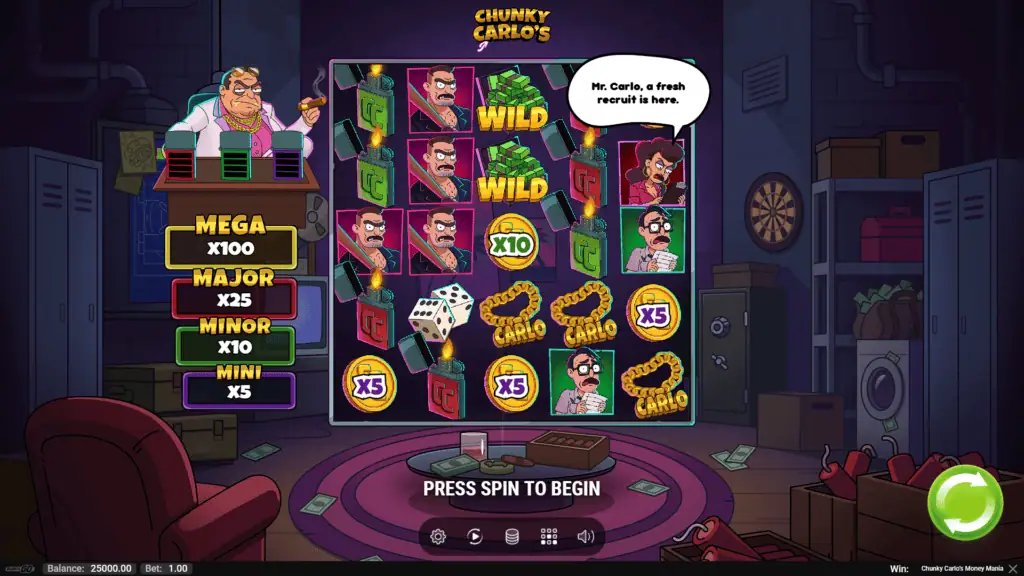 Playn go chunky carlos money mania game preview