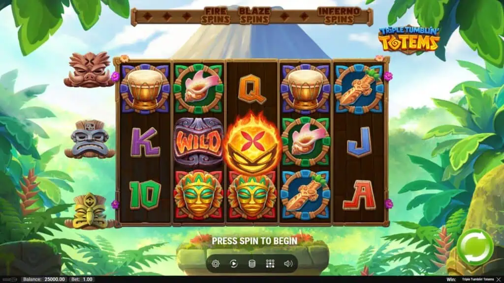 Playn go triple tumblin totems game preview
