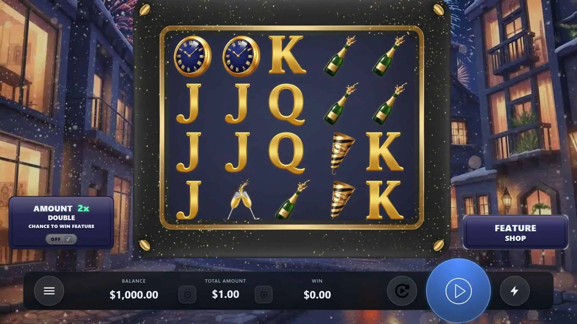New Years Resolution slot gameplay reels