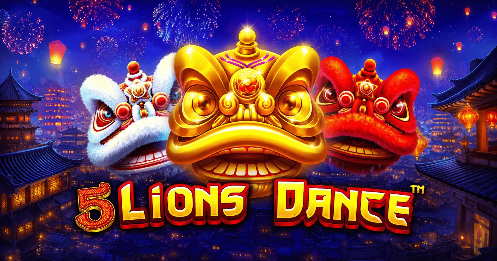 5 Lions Dance Slot Demo by Pragmatic Play slot cover image