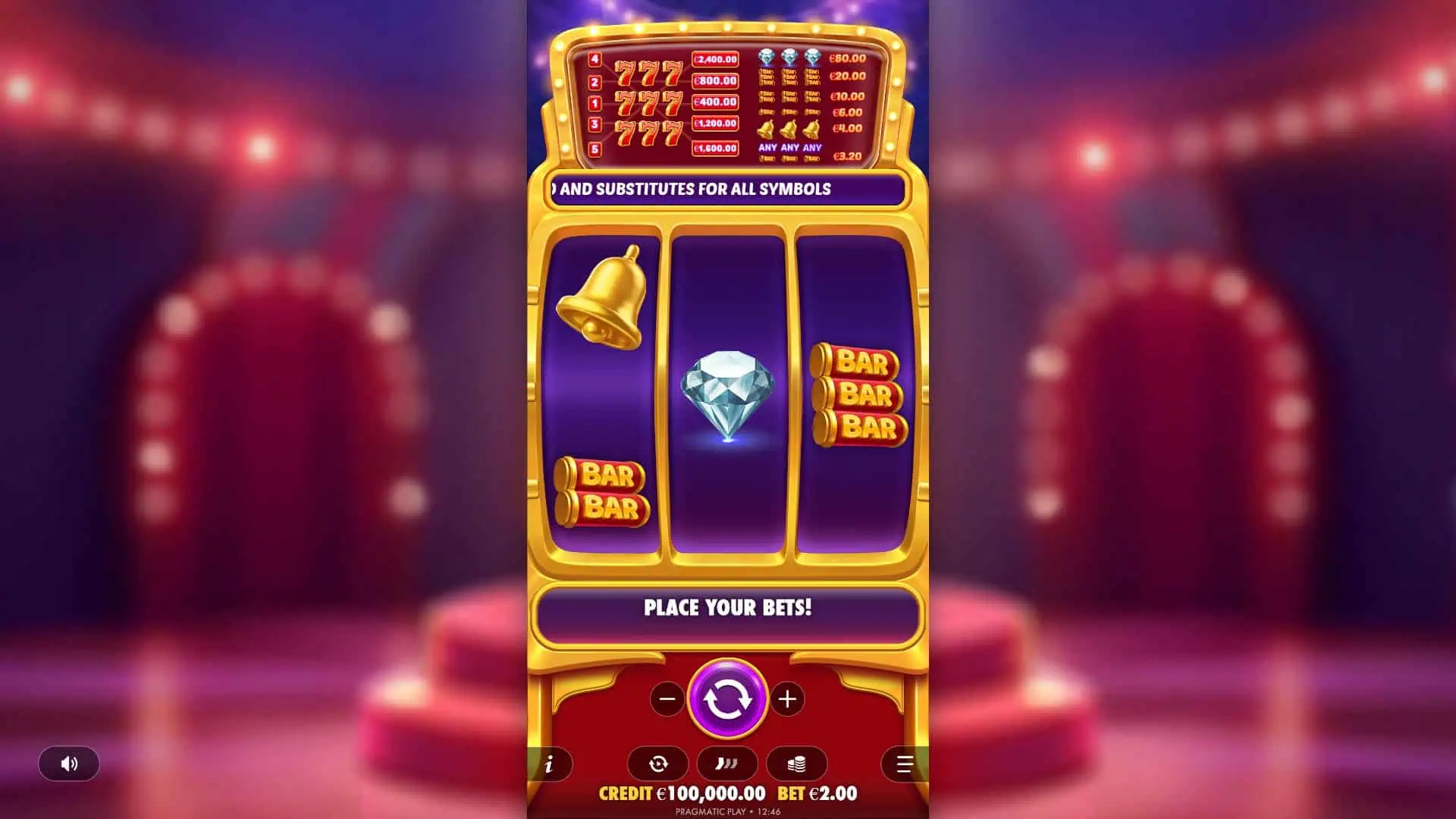 777 Rush slot gameplay reels