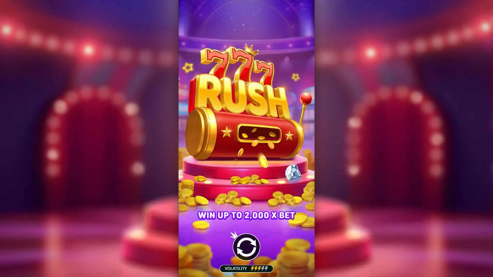 777 Rush slot intro screen