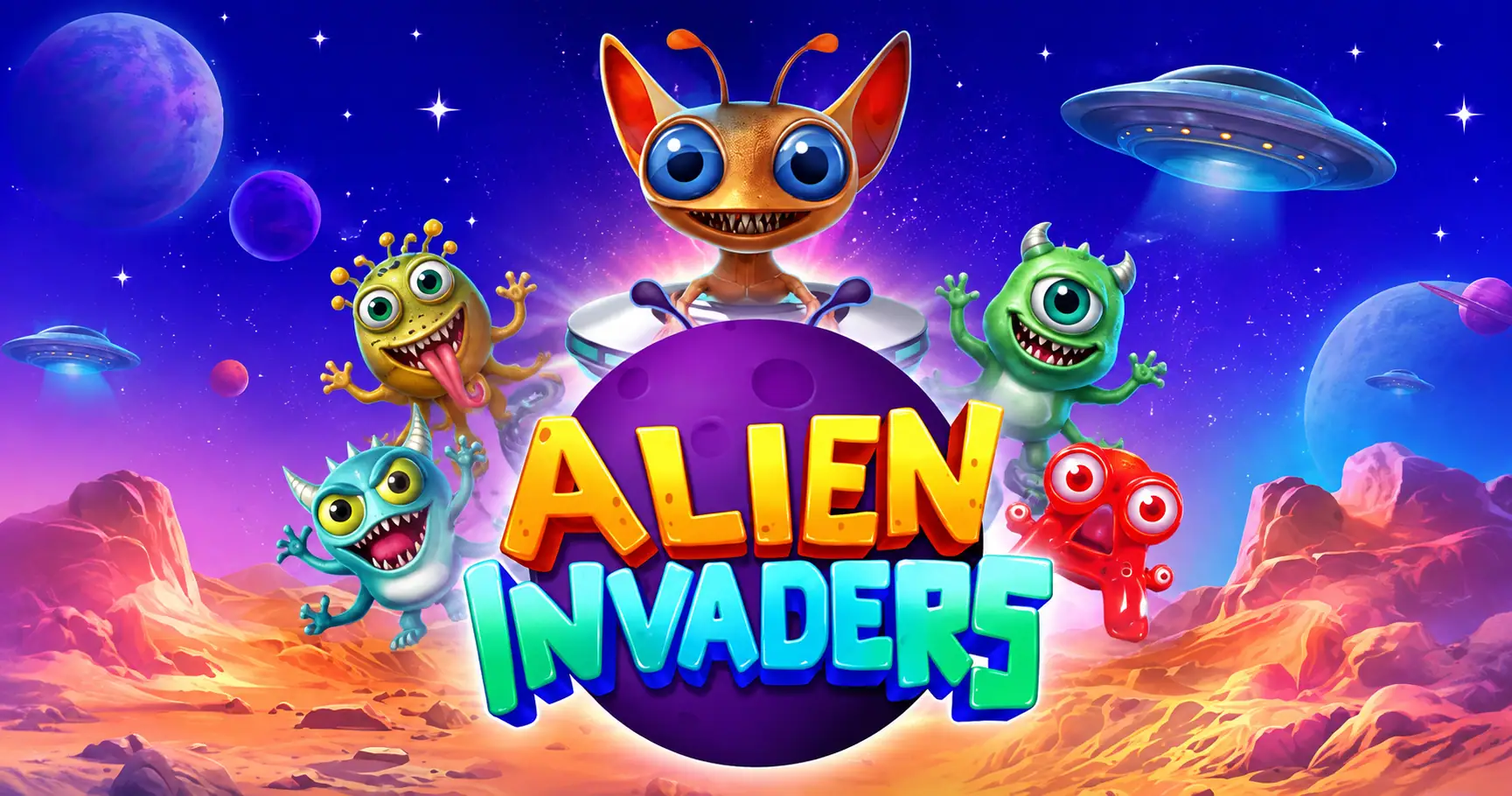 Alien Invaders Slot Demo by Pragmatic Play slot cover image