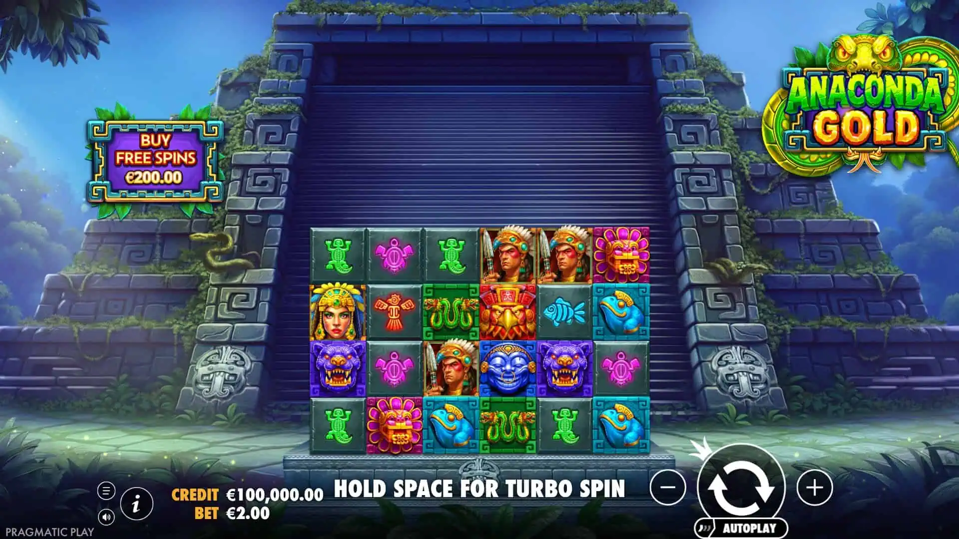 Anaconda Gold slot gameplay reels