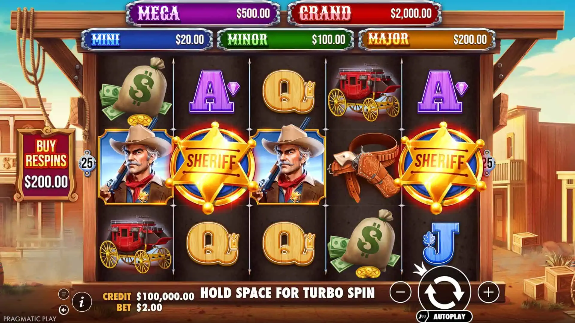 Badge Blitz slot gameplay reels