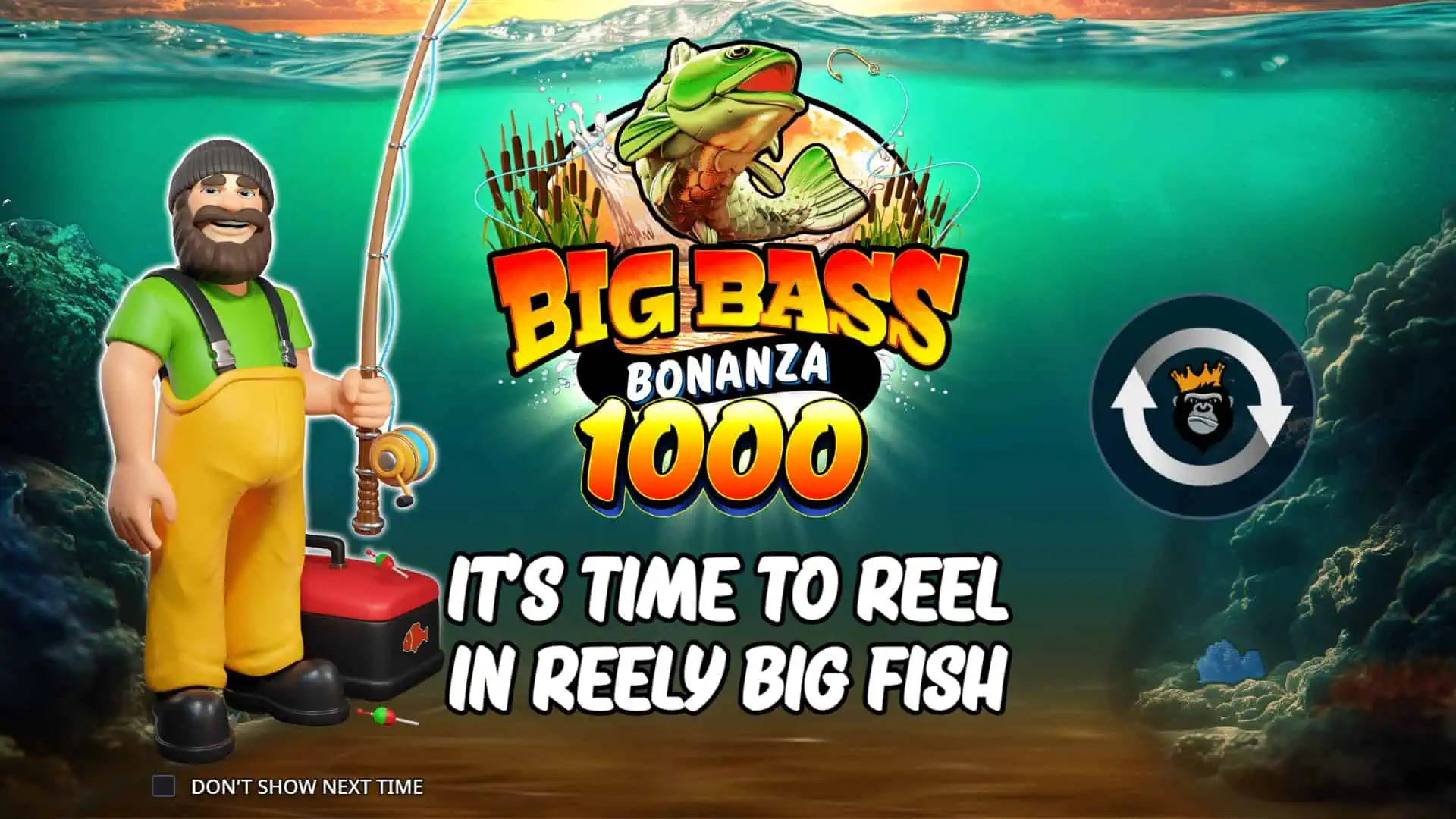 Big Bass Bonanza 1000 slot intro screen