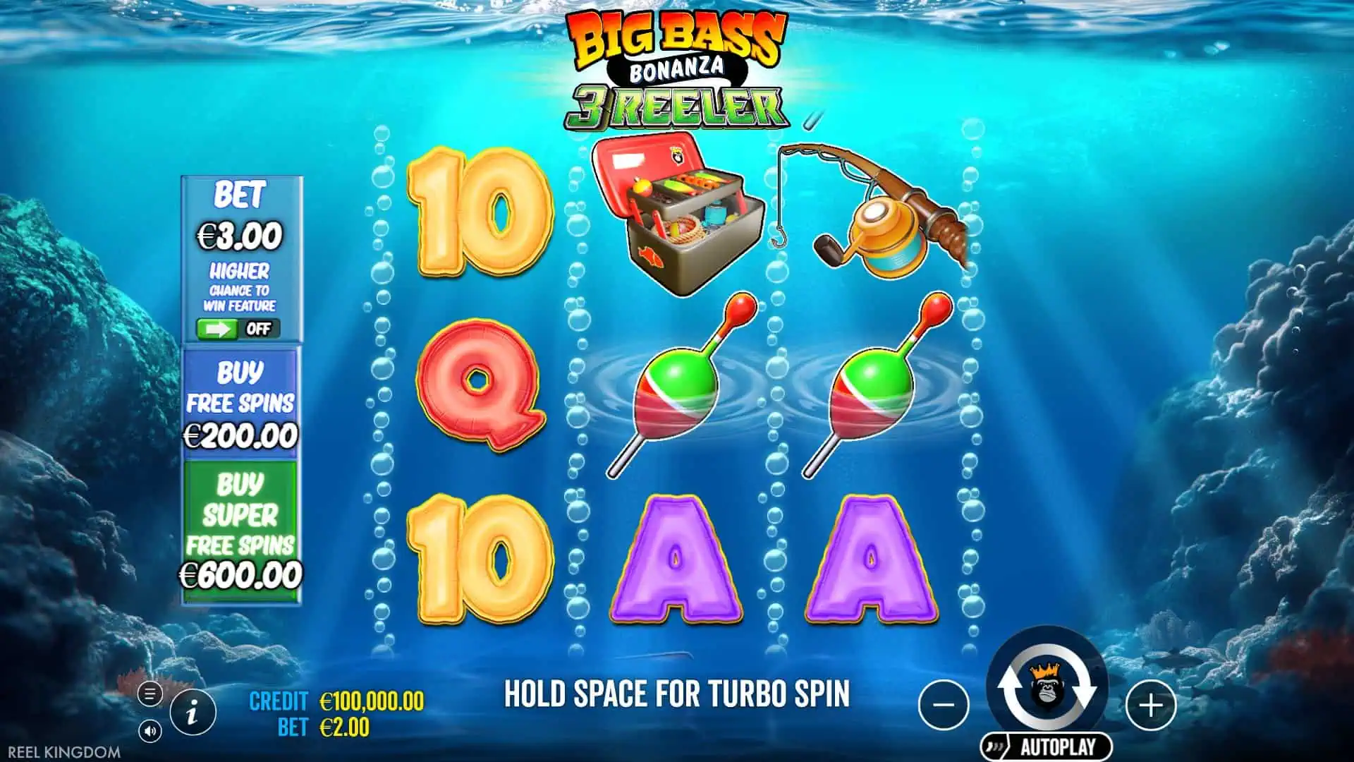Big Bass Bonanza 3 Reeler slot gameplay reels