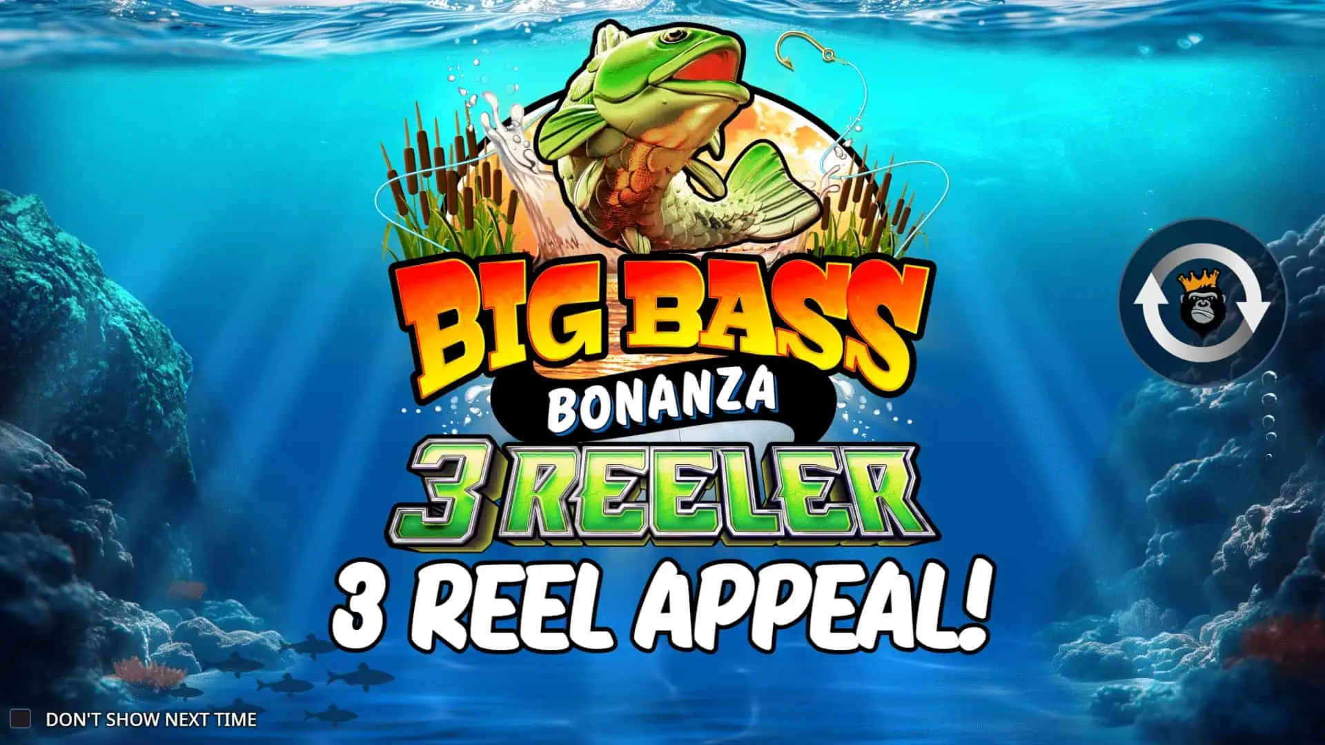 Big Bass Bonanza 3 Reeler slot intro screen