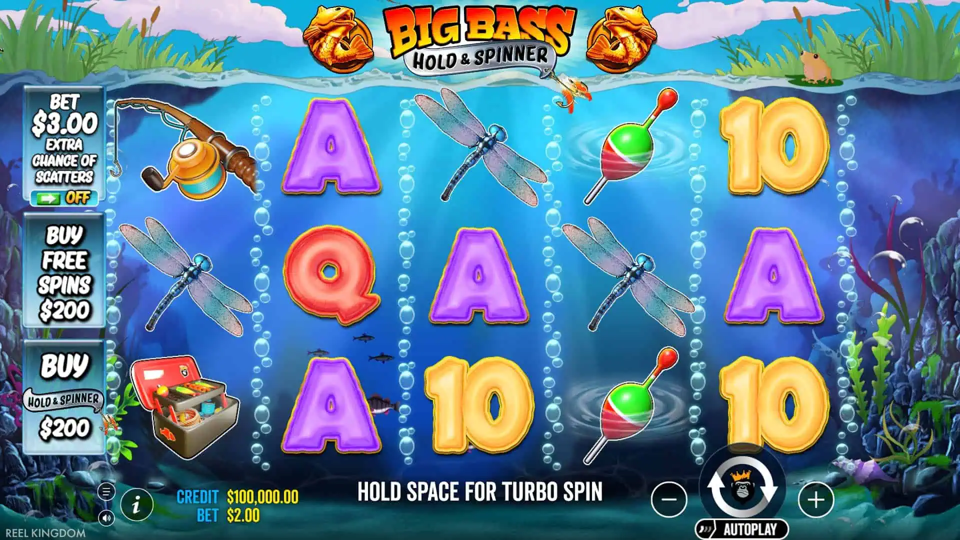 Big Bass Bonanza Hold & Spinner slot gameplay reels