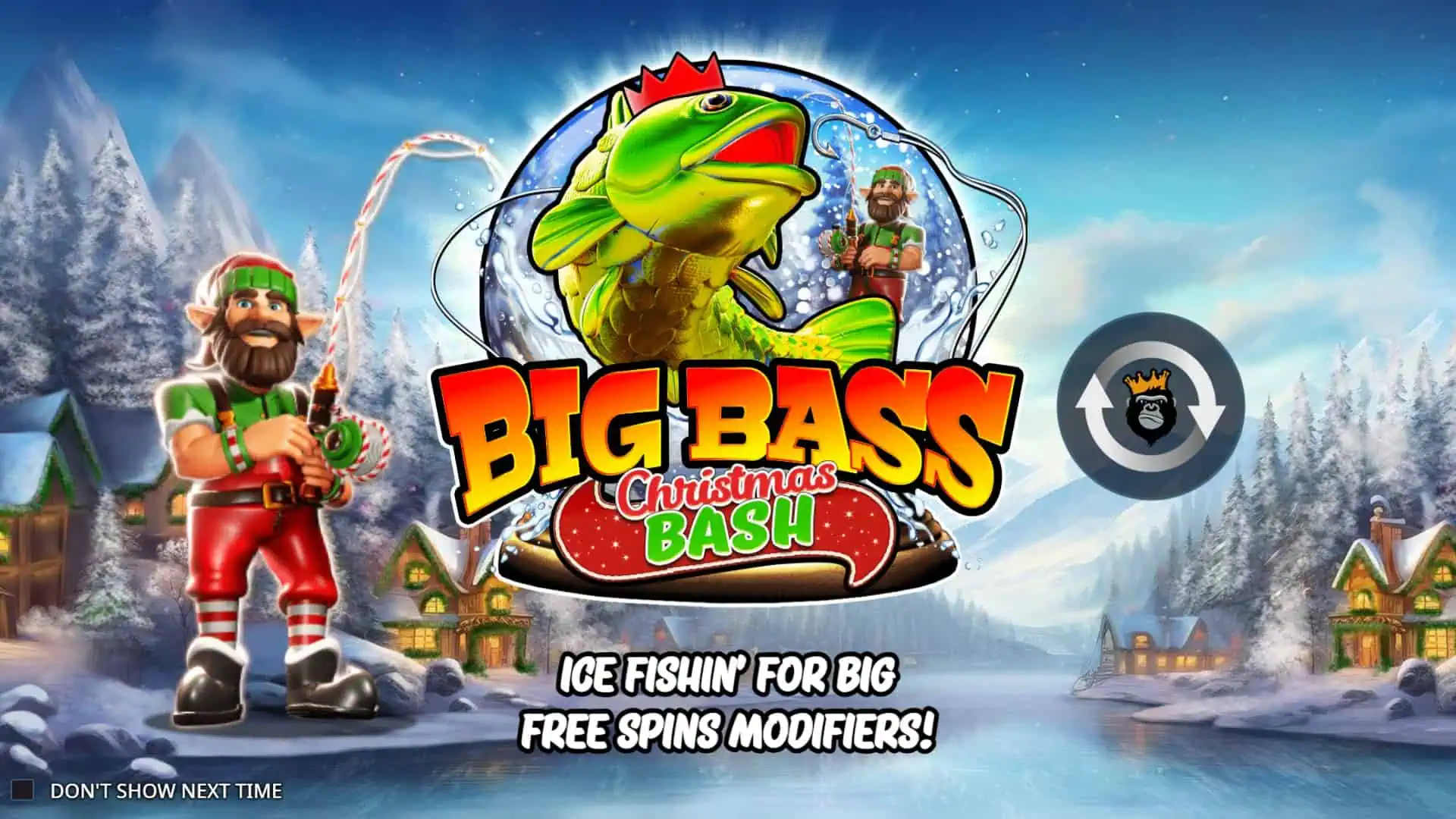Big Bass Christmas Bash slot intro screen
