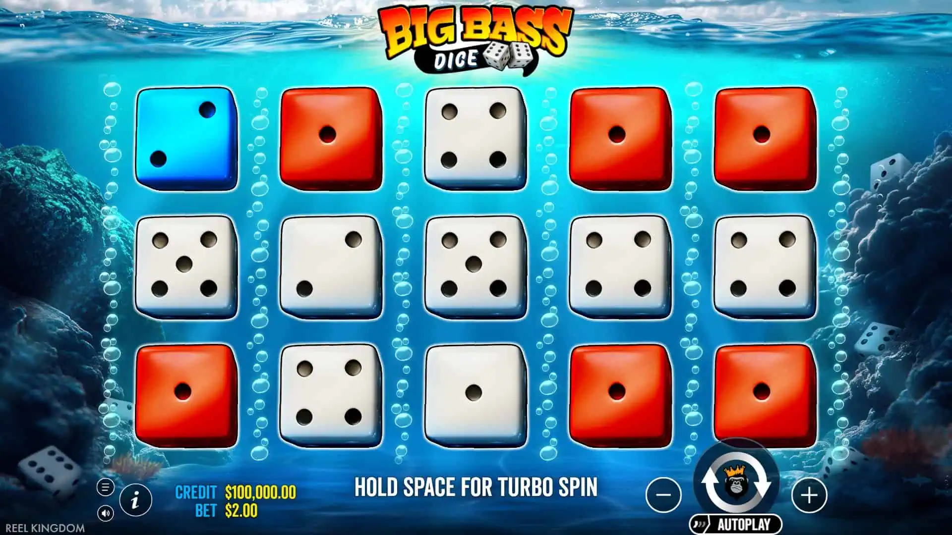 Big Bass Dice slot gameplay reels