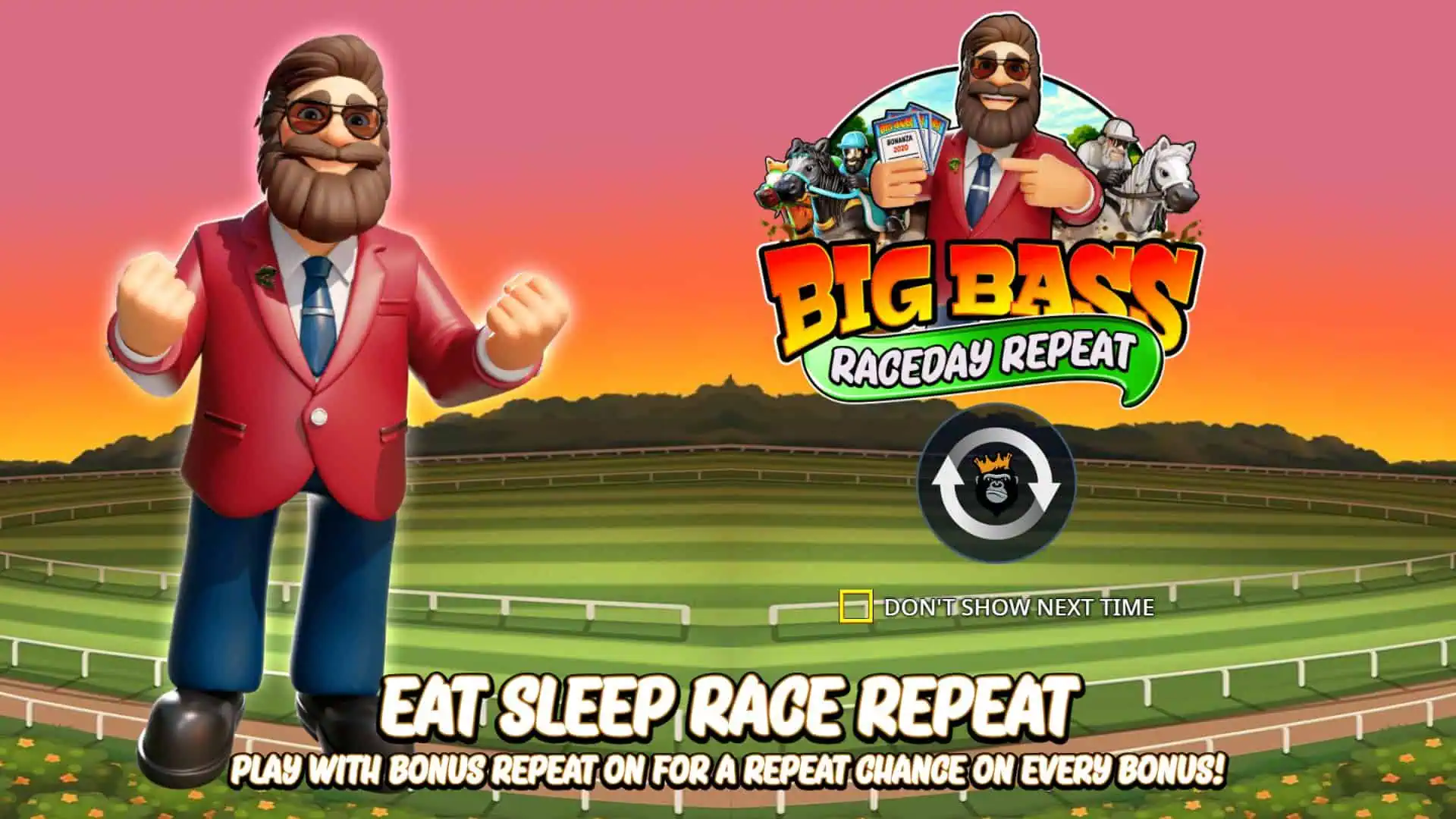 Big Bass Raceday Repeat slot intro screen