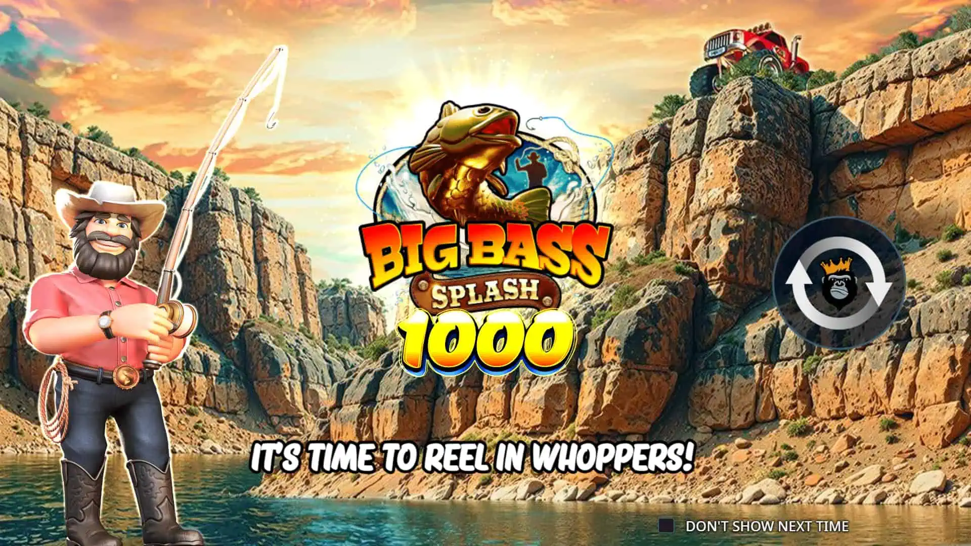 Big Bass Splash 1000 slot intro screen