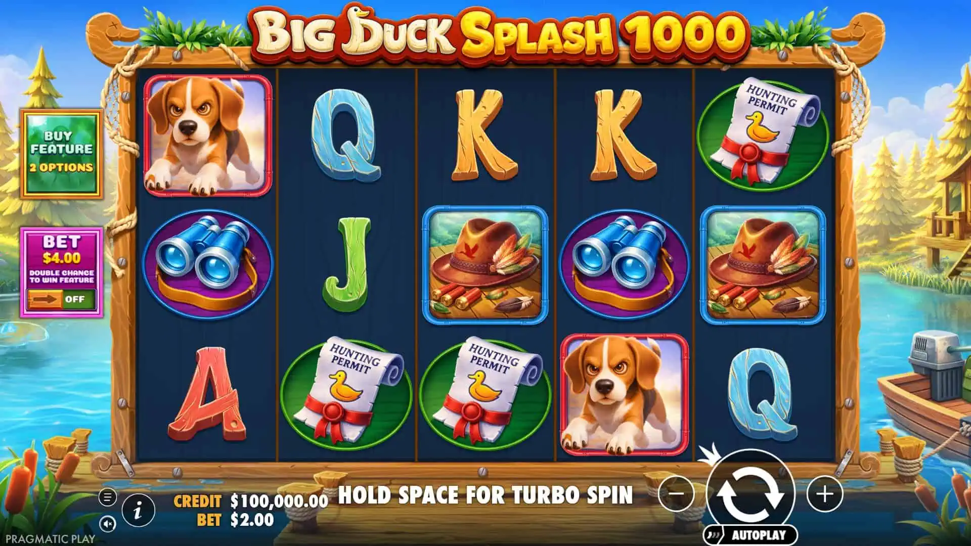 Big Duck Splash 1000 slot gameplay reels