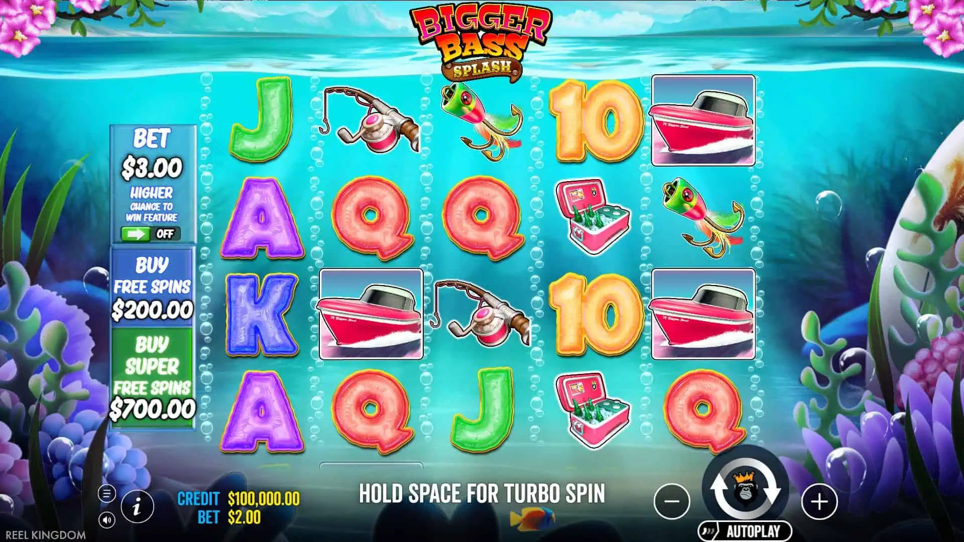 Bigger Bass Splash slot gameplay reels