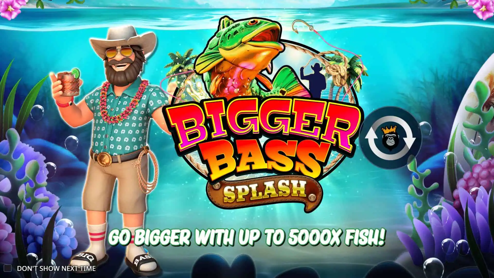 Bigger Bass Splash slot intro screen