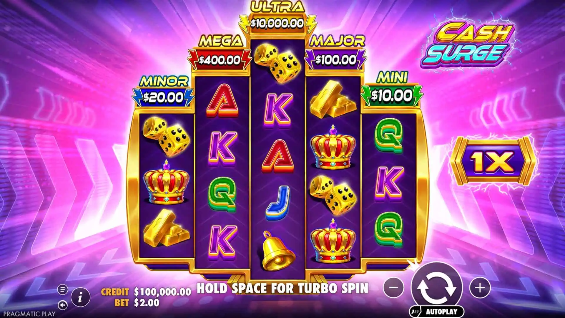 Cash Surge slot gameplay reels