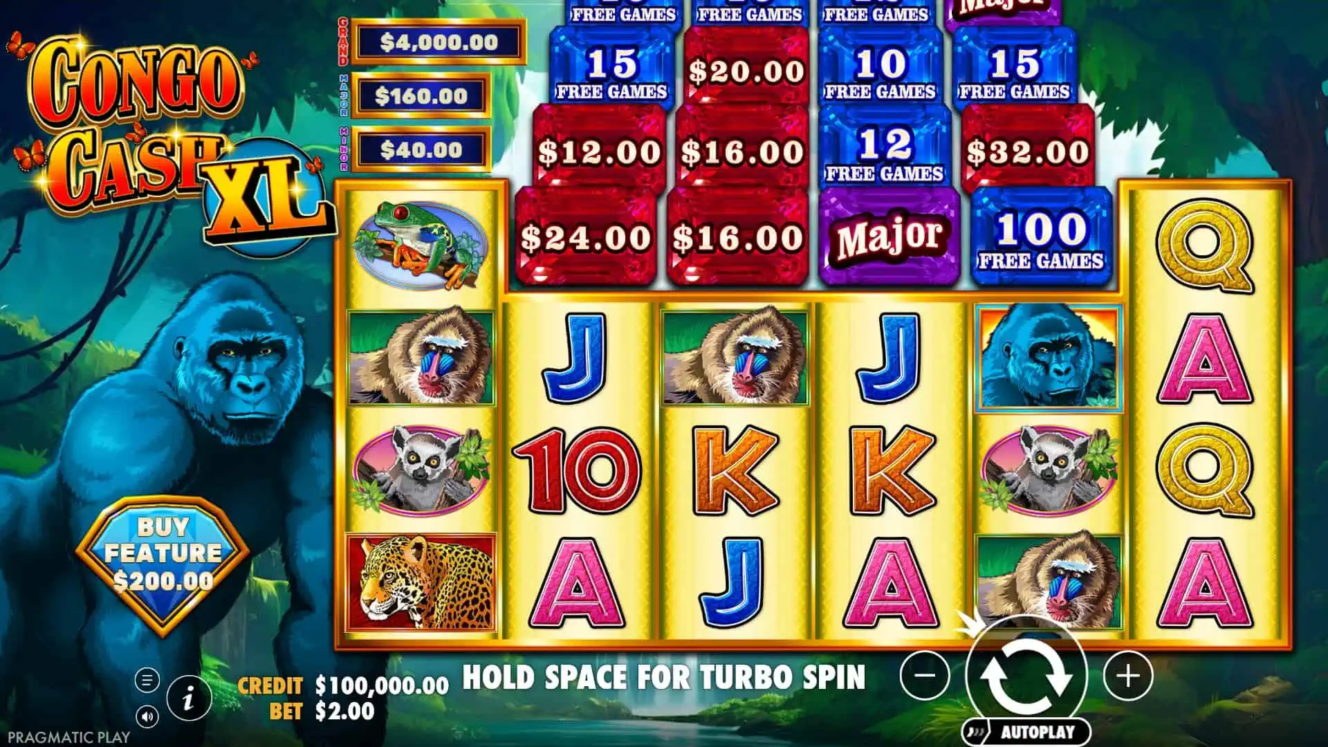 Congo Cash XL slot gameplay reels
