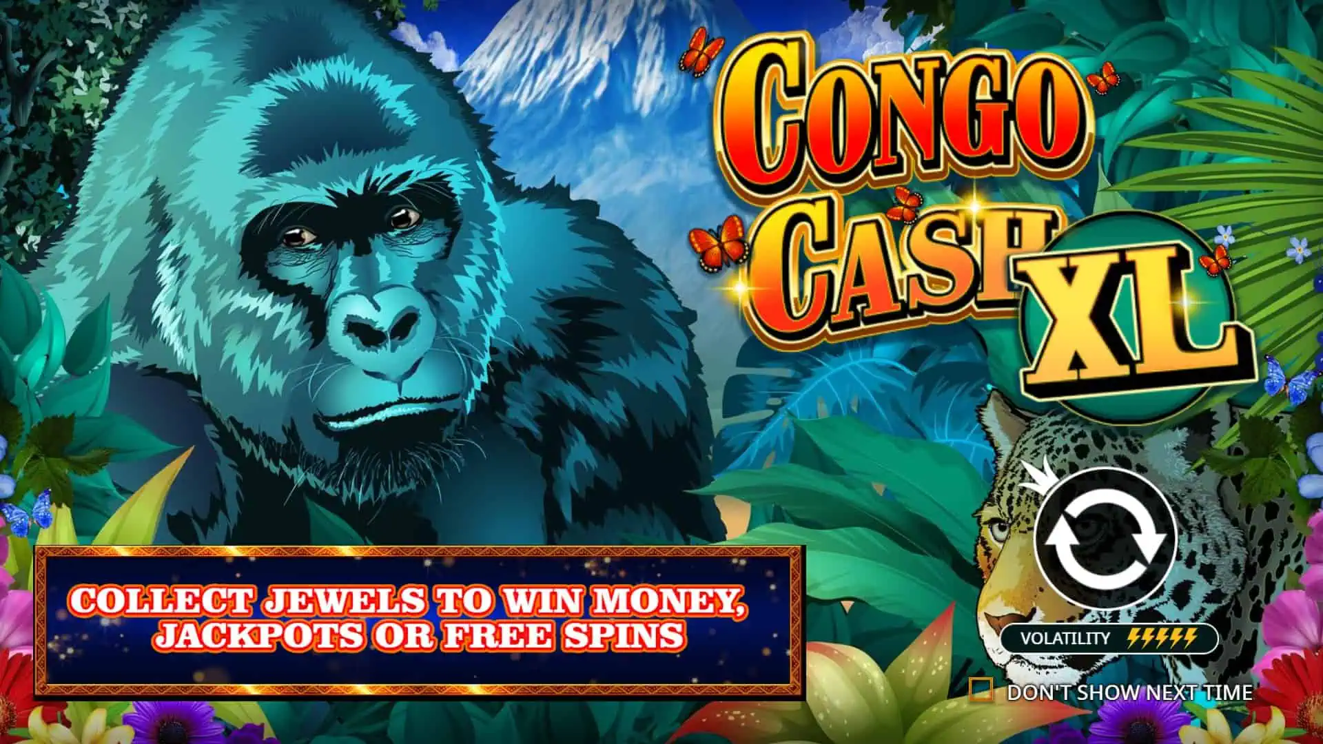 Congo Cash XL slot intro screen