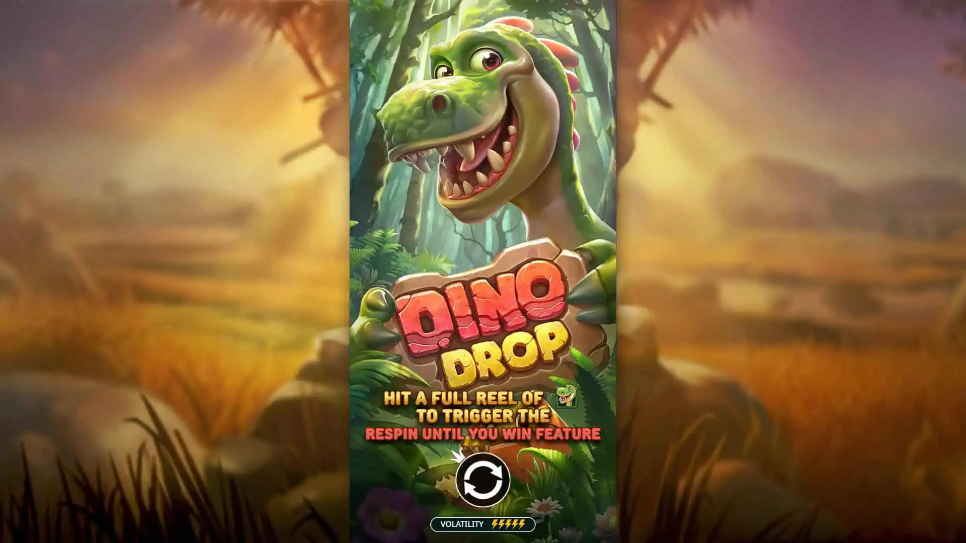 Dino Drop slot intro screen